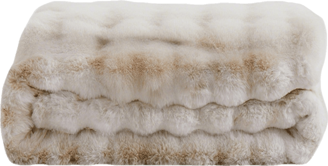 Faux Fur Reversible Comforter, Queen