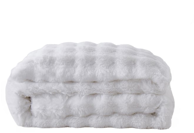 Faux Fur Reversible Comforter, King