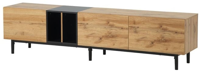 Casainc 80" Tv Stand with 3 Doors, Media Console Table, Entertainment Center with Large Storage Cabinet