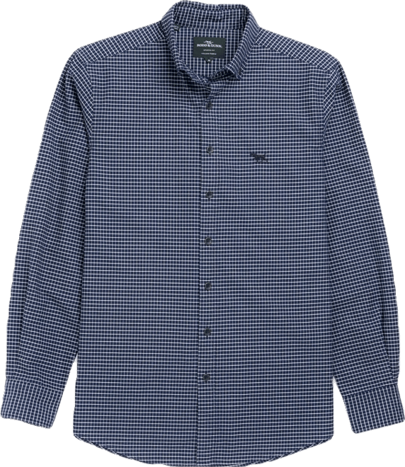 Men's Gunn Check Oxford 5 Long Sleeve Sports Fit Shirt