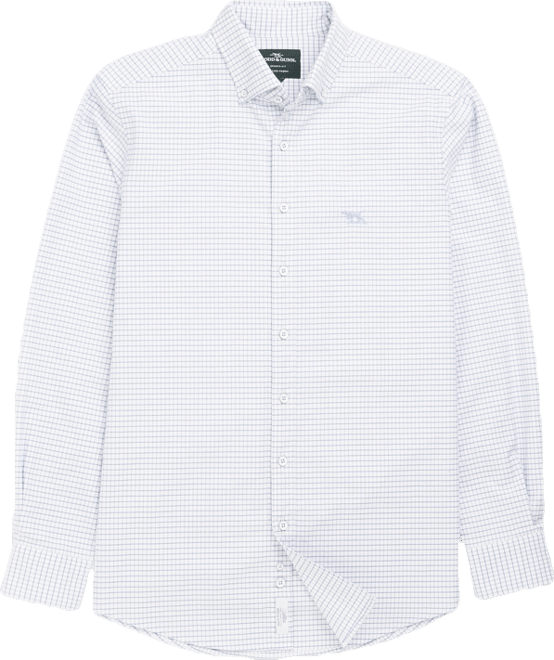 Men's Gunn Check Oxford 5 Long Sleeve Sports Fit Shirt