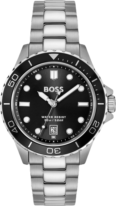 Men's Troper Sport Quartz Basic Calendar Stainless Steel Watch, 42mm