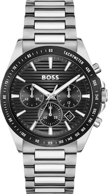 Men's Strike Quartz Fashion Chrono Stainless Steel Watch, 41mm