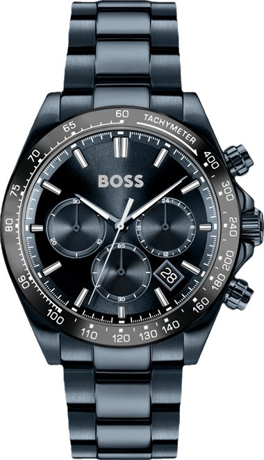 Men's Hero 2.0 Quartz Fashion Chrono Ionic Plated Blue Steel Watch, 44mm