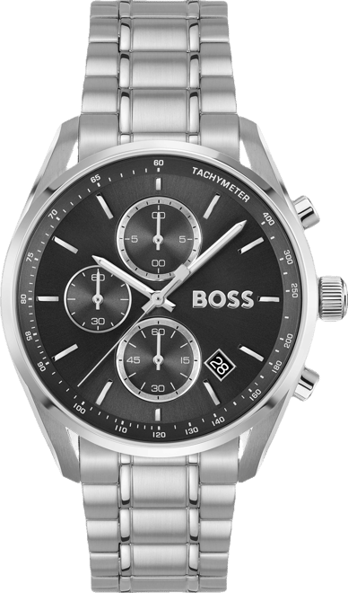 Men's Grand Prix 40 Quartz Fashion Chrono Stainless Steel Watch, 40mm