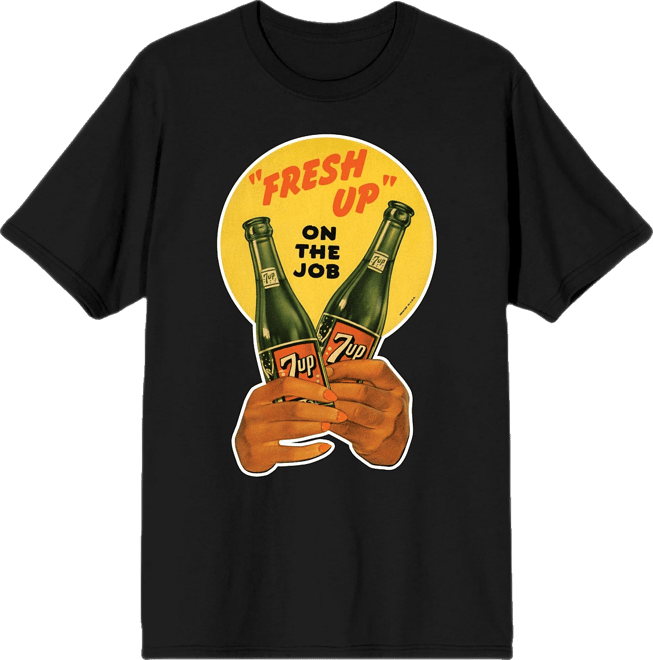 Men's Fresh Up On The Job 2 Green Bottles Black Short Sleeve Adult T-Shirt-3XL