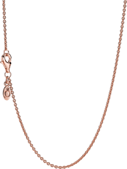 14K Rose Gold-Plated Classic Cable Chain Necklace