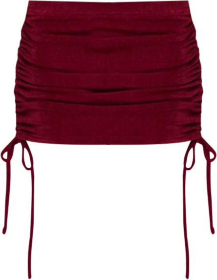 Womens Caspia Drawstring Mini Skirt