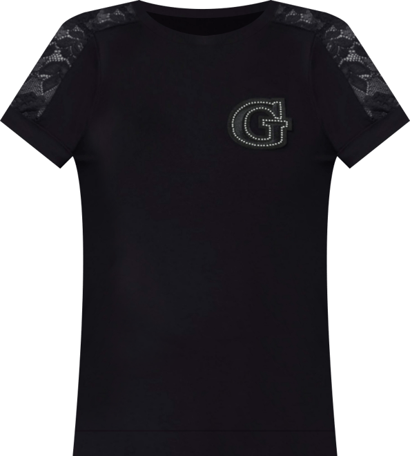 Women's Lace Back Short-Sleeve T-Shirt