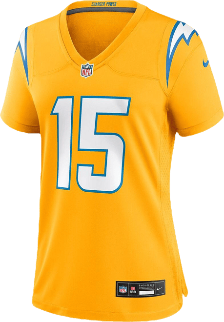 Women's Ladd McConkey Gold Los Angeles Chargers Alternate Charger Power Game Jersey