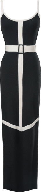 Women's Belted Cami Maxi Dress