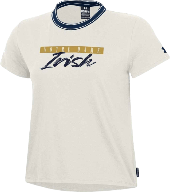 Women's White Notre Dame Fighting Irish Iconic T-Shirt