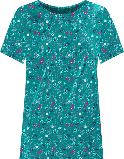 Plus Size Perfect Printed Short-Sleeve Crewneck Tee