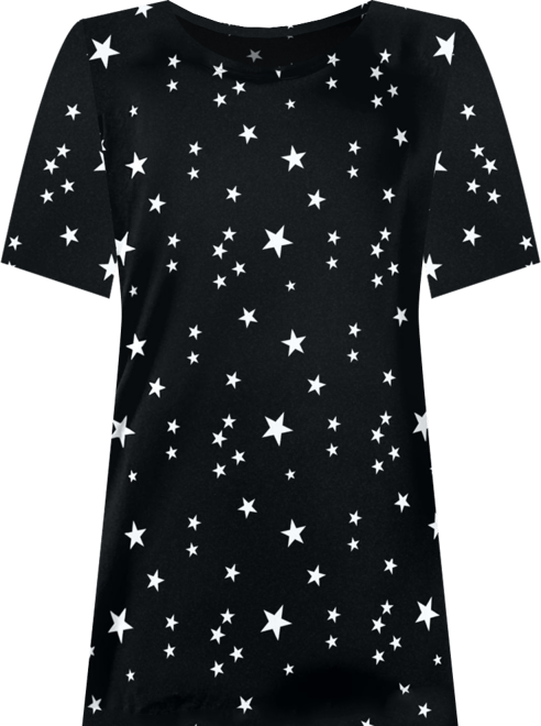 Plus Size Perfect Printed Short-Sleeve Crewneck Tee