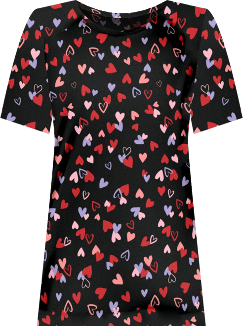 Plus Size Perfect Printed Short-Sleeve Crewneck Tee