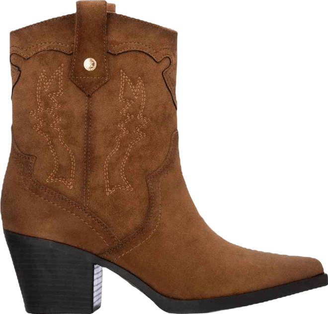 Women's Suede Italian Western Booties By 