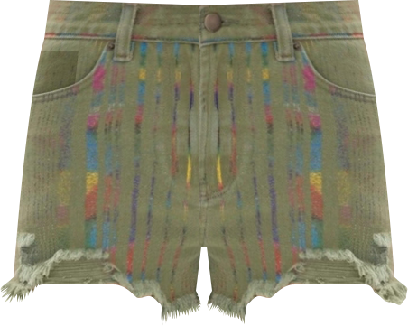 Women's Paloma Over The Rainbow High-Rise Denim Shorts