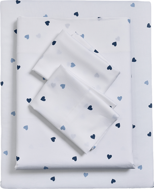 Printed Cotton Sateen 4-Pc. Sheet Set, Full, Exclusively for Macy's