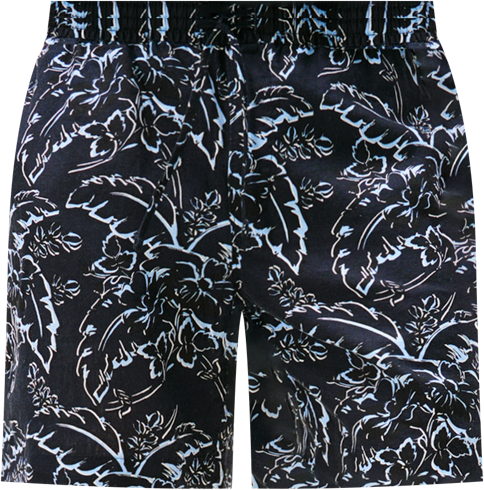 Men's Patterned 7" Linen Shorts