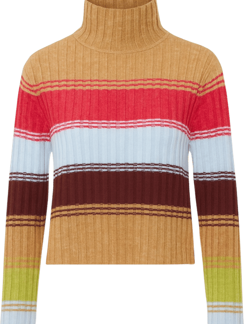 Women's Marley Ribbed Gradient Stripe T-Neck