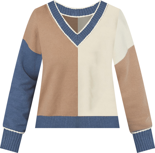 Women's Myra Colorblocked Vneck