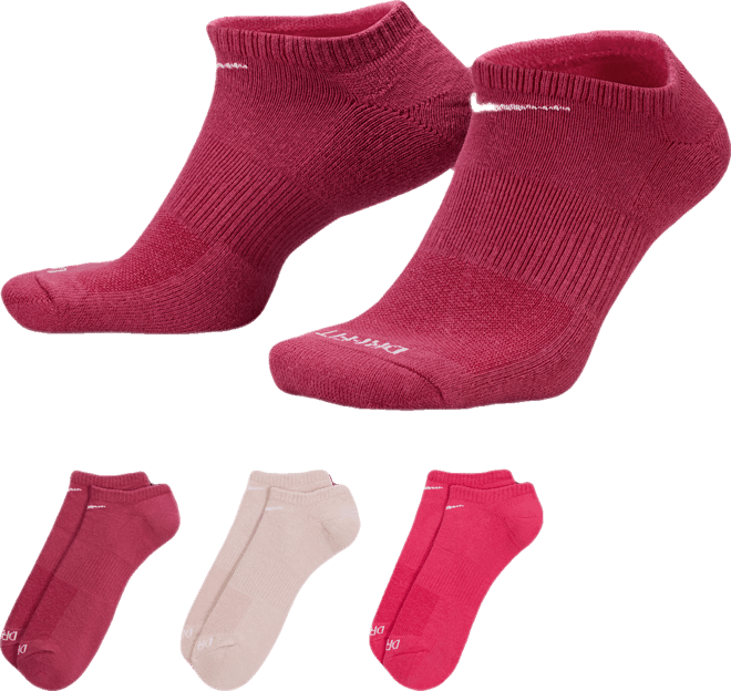 Nike Everyday Plus Cushion Training No-Show Socks (3 Pairs)