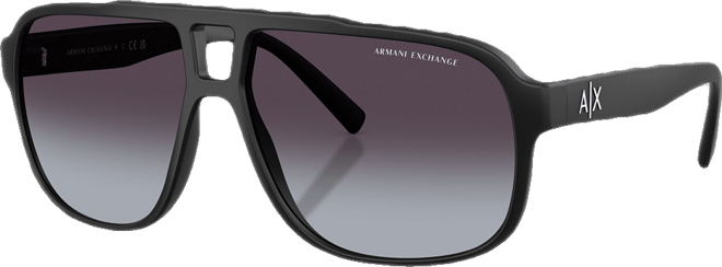Men's Rectangle Sunglasses, AX4104S