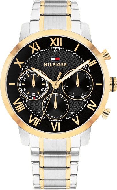 Men's Multifunction Two Tone Stainless Steel Bracelet Watch, 42mm