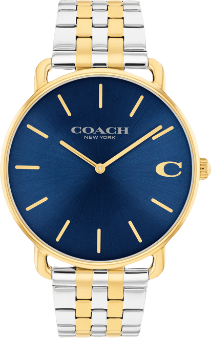 Men's Elliot Two Tone Stainless Steel Bracelet Watch, 43mm