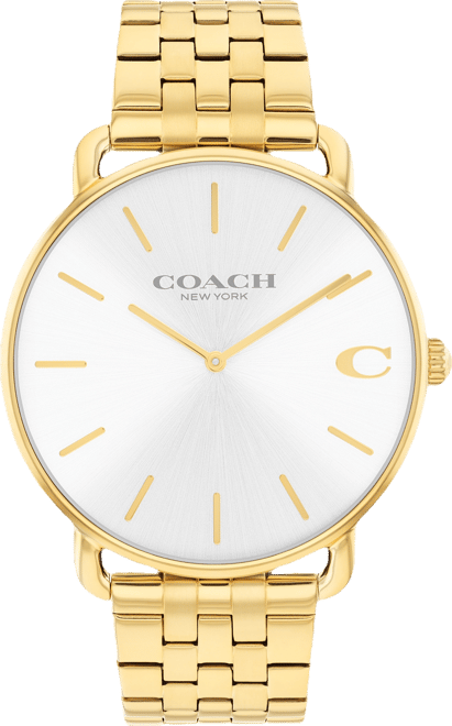 Men's Elliot Gold Tone Stainless Steel Bracelet Watch, 43mm