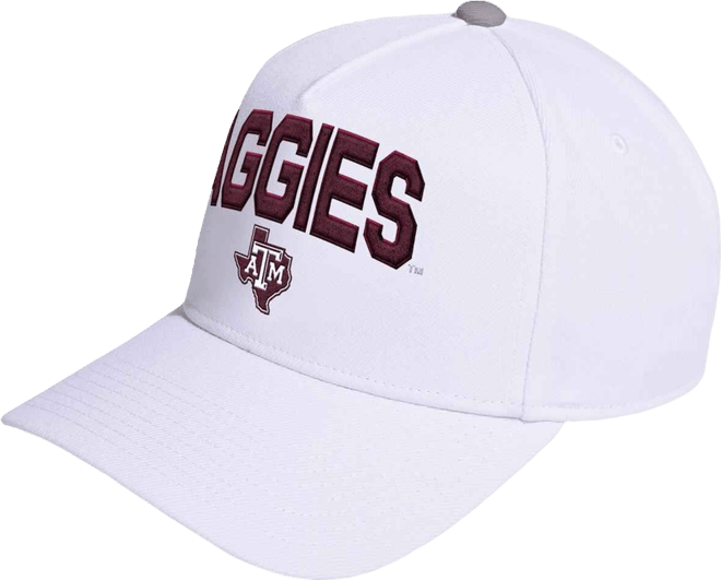 Men's and Women's White Texas A M Aggies Locker Room A-Frame Adjustable Hat