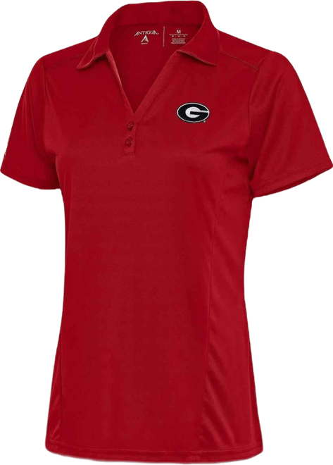 Women's Red Georgia Bulldogs Tribute Polo Shirt
