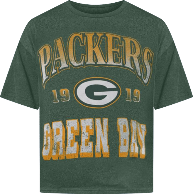 Women's Heather Green Green Bay Packers Oversized Hall of Fame T-Shirt