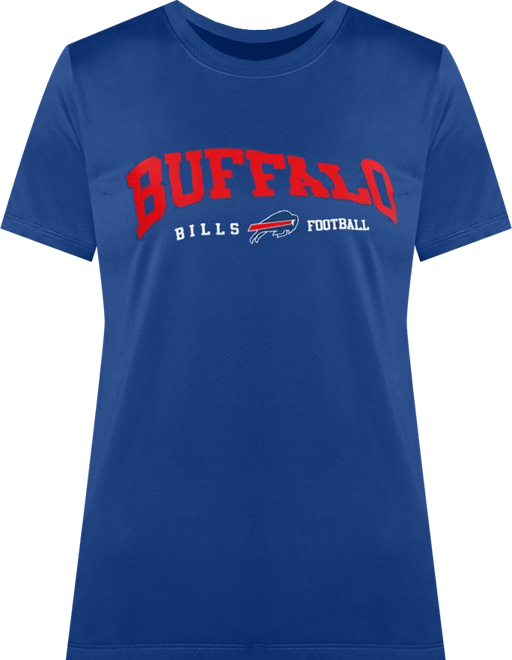 Women's Royal Buffalo Bills Super-Slim Lightweight Winning Crew T-Shirt