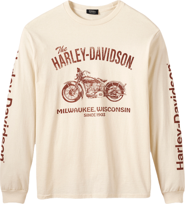 Men's H-D Mandarin Motorcycle Long Sleeve Tee | Harley-Davidson USA
