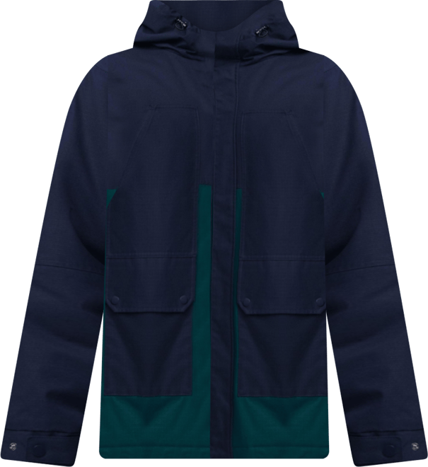 Men's Two-tone parka with hood