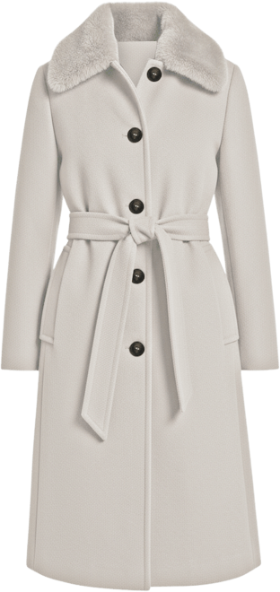 Women's Single-Breasted Pillow Collar Coat