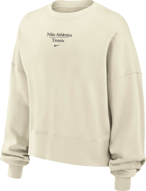NIke Phoenix Fleece Sudadera de cuello redondo de tenis para mujer
