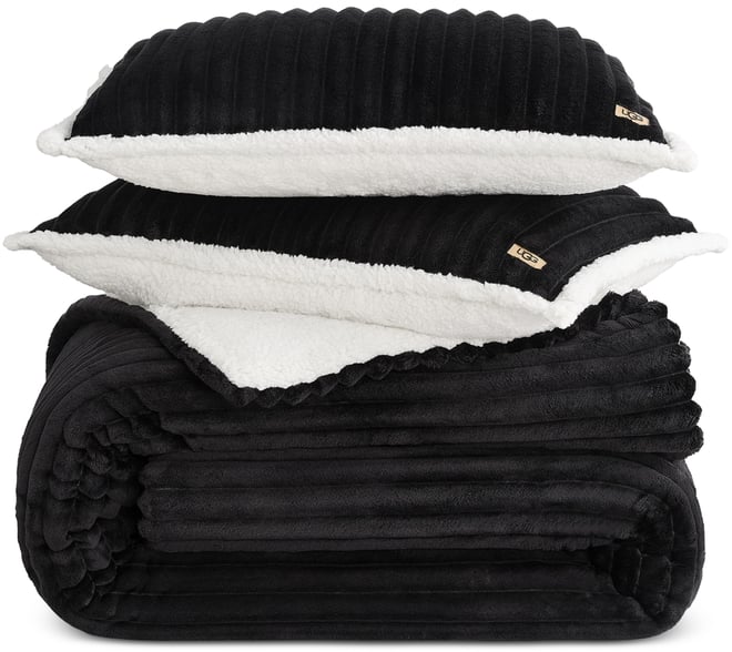 Avery Ribbed 3-Pc. Comforter Set, King