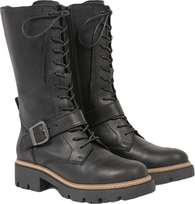 Strap Detail Mid Calf Boot