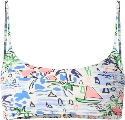 Kate Spade Women's Shirred Bra Bikini Top