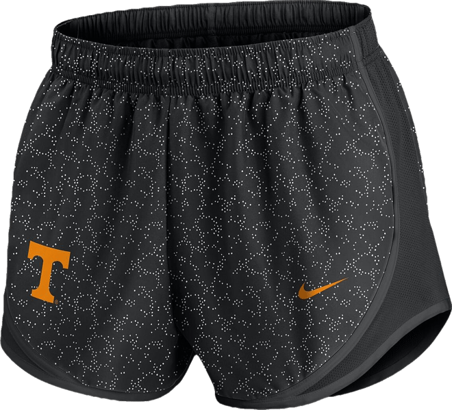 Women's Black Tennessee Volunteers Tempo Pattern Dri-fit Shorts