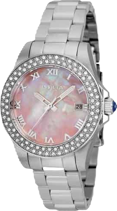 Women's 36070 Angel Quartz 3 Hand Pink Dial Watch