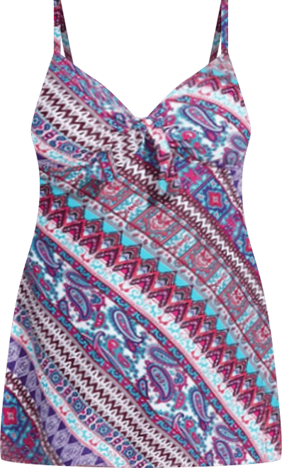 Women's Tie Front Underwire Swimdress