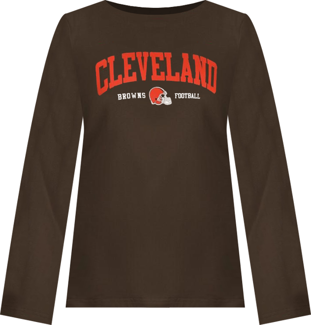Women's Brown Cleveland Browns Best Play Long Sleeve T-Shirt