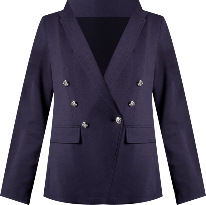 Women's Helen Double-Breasted Blazer with Removable Hoodie Insert