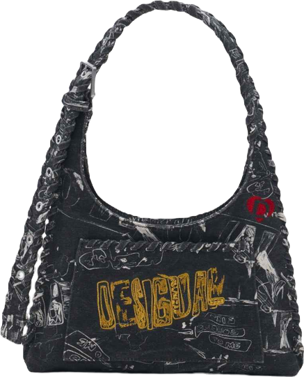 Women's Medium bag with lettering