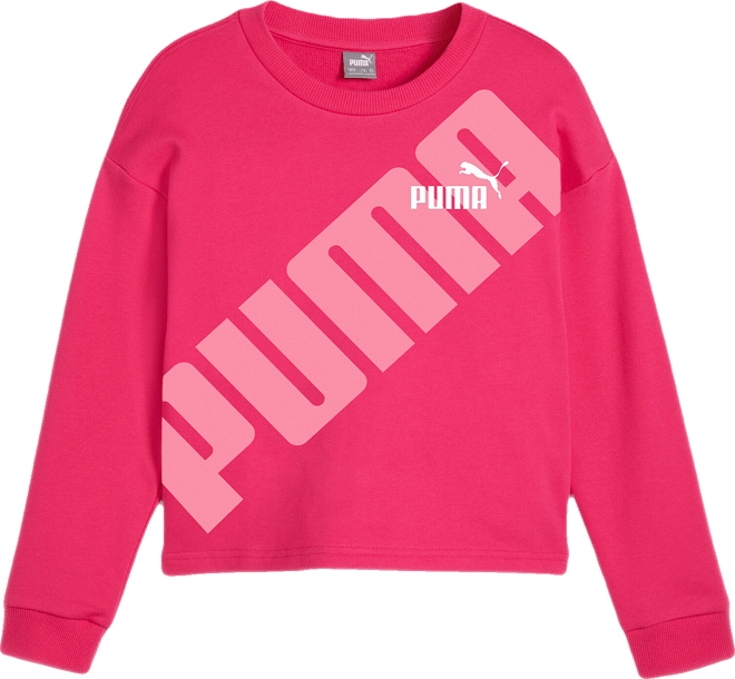 PUMA Logo Power Big Kids' Crewneck Sweatshirt