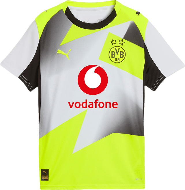 PUMA Borussia Dortmund Replica Away 25/26 Big Soccer Jersey, Kids