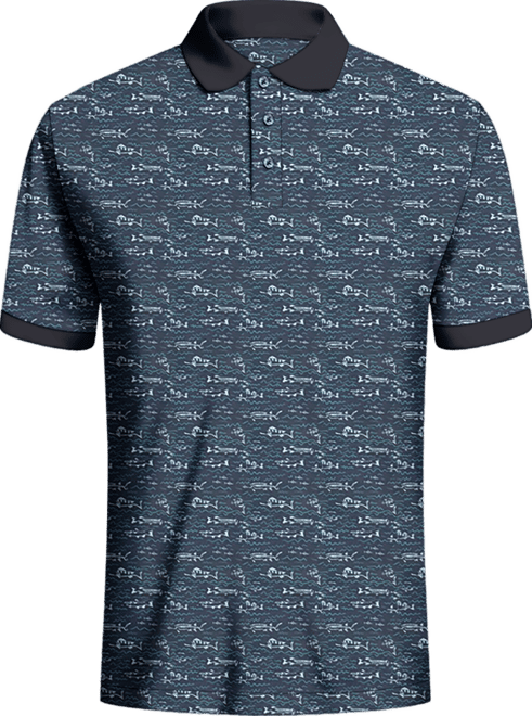Waggle Men's Fish Finder Polo Shirt | Academy